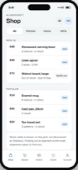 A screen from Shopping App